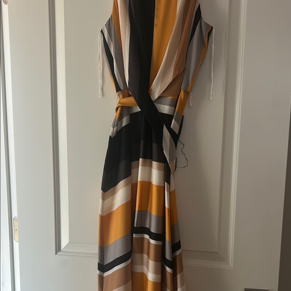 Striped Multicolor Sleeveless Dress